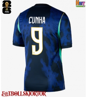 Brasilien Matheus Cunha #9 Bortatröja VM 2026 Kortärmad